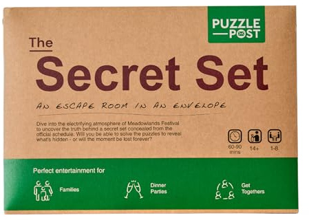 Unique Escape Room In An Envelope | Great For Groups - Families & Friends | Perfect For Games Night | Escape Room In A Box | Puzzle Mystery Game - The Secret Set