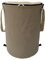 Beige 34 x 40 cm 37 l Poubelle de camping portable en tissu Oxford 600D pliable Sac de jardin avec fermeture éclair pour camping-car, festival, jardin, robuste