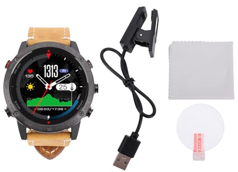Keenso 1,3 Tums Sports Smartwatch, Men's Smart Watch, med Djupsensor och Barometer för Fitness, Dykning, Löpning