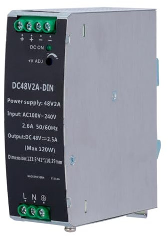 OEM DC48V2A-DIN Fuente de alimentación conmutada - Salida DC 48 V 2.5 A / 120 W - 2 salidas - Voltaje entrada 100 V ~ 240 V - 12