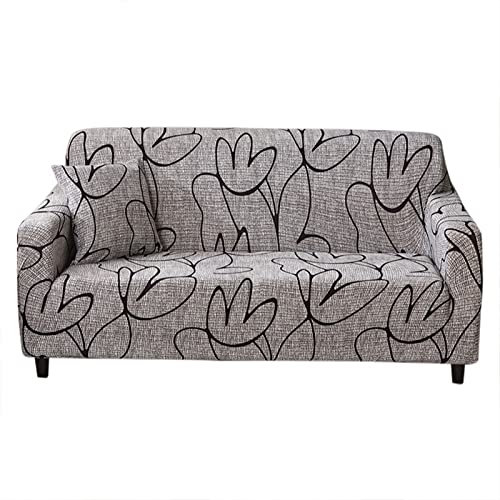 Non Slip Sofa Cover | Elastic Particle - blocking Slipcover for Couch / Armchair / Loveseat | Stretchable 95% Polyester 5% Spandex | Machine Washable Furniture Protector (Single position 90-140cm)