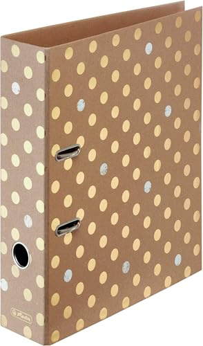 Herlitz 50021796 Ordner max file A4 Pure Glam, Rückenbreite 8 cm, Ordner, 1 Stück (5er Pack)