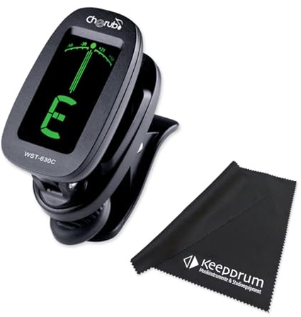 Generisch Cherub WST-630 Stimmgerät Clip-On Tuner mit Tuch