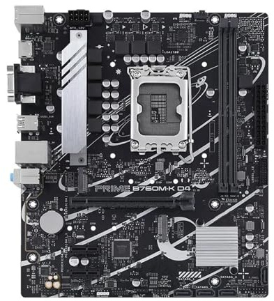 Placas Base Fit For ASUS B760M-K DDR4 Intel B760, Placa Mae 12/13 CPU LGA 1700 128G PCI-E4.0 M.2, Madre for Juegos, LAN 5G