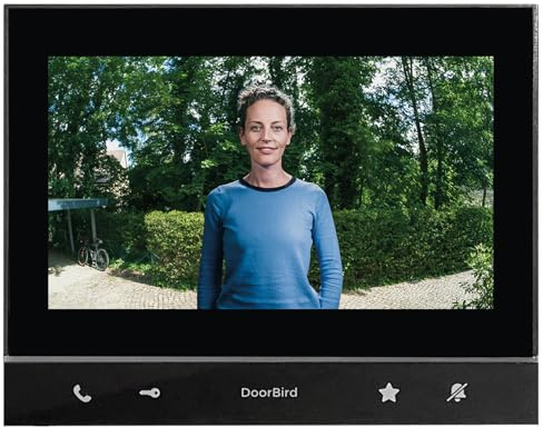 DoorBird A1103 IP Videocitofono Black Edition | Unità interna per videocitofono IP con display, WLAN, LAN