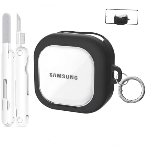 INF Schutzhülle kompatibel mit Samsung Buds4/4 Pro mit Reinigungsstift, transparenter Halterung und sicherem Verschluss