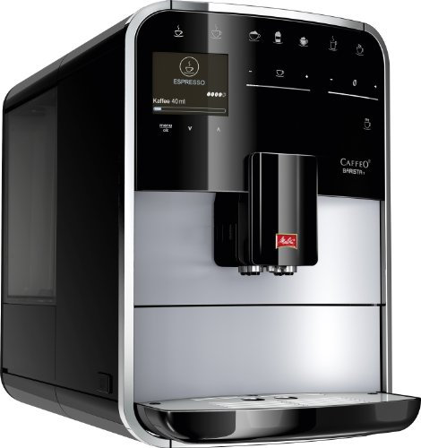 Melitta Machine à Café et Boissons Chaudes Automatique, Fonctions One Touch, My Coffee et Touch & Slide, Caffeo Barista T, Argent, F731-101