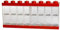 LEGO Minifigure Display Case 16 Red, Stackable Container Age 3+ for Wall or Desk, Space for 16 Minifigures, Home Office Display Cabinets LEGO storage