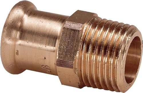 Press Fitting Copper Transition Piece 54 mm x 2 Inch AG Contour M