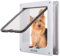 TKOOFN - Puerta basculante para gatos y perros, entrada y salida controlable, fabricada en material plástico ABS