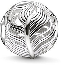 Thomas Sabo Unisex Bead Feder Karma Beads 925 Sterling Silber K0221-001-12