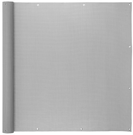 Ventanara® Balkonverkleidung Sichtschutz PVC Balkonumspannung Zaun Verkleidung Blende Windschutz Folie 300 x 75 cm Grau