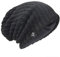 Herren Übergröße Beanie Slouch Schädel Kappe Stricken Winter Strickmütze B08 (019-Grau)