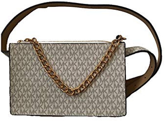 Michael Kors MK Signature Gürteltasche, weiß, Medium