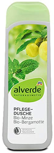 alverde NATURKOSMETIK Duschgel Pflegedusche Minze Bergamotte, 1 x 250 ml