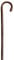 Gehstock Spazierstock Kinder-Wanderstock Kastanie braun 68 cm