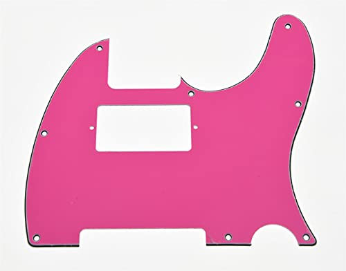 Dopro 8 fori Tele Guitar Humbucker Pick Guard per USA/Messicano FD Telecaster Rosa 3 strati