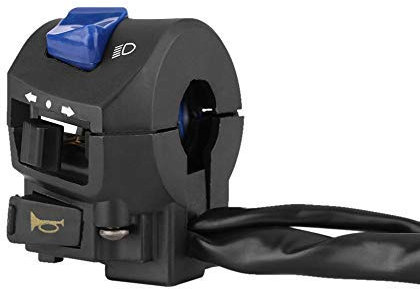 Interruptor de control del manillar, 1 par Moto Interruptor de montaje del manillar izquierdo y derecho de 7/8 pulgadas con bocina y control de encendido