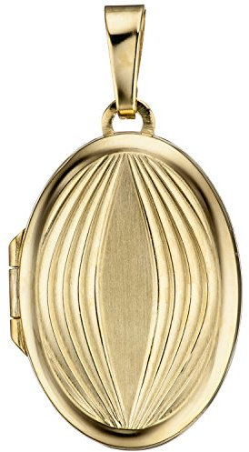 Jobo Damen-Medaillon aus 585 Gold zum Öffnen für 2 Fotos