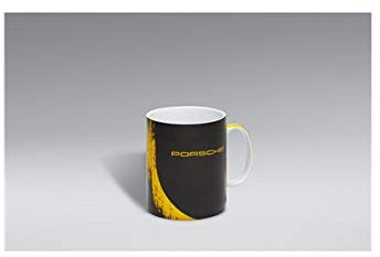 Porsche Tasse – GT4 Clubsport – Limited Edition, Porzellan, Schwarz/Gelb