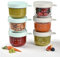 BÉABA, Coffret de 6 Portions Verre, Made in France, Repas Enfant/Bébé, Extra-résistant, Résiste chocs thermiques, 100% hermétique, Graduation, 150mL,Dark Blue/Light Mist