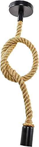 Vintage Hanfseil 1,5m Pendelleuchte E27
