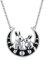 REDSUN Hase Kette 925 Sterling Silber Mond-Halskette Mondphase Kaninchen-Halskette Tier-Anhänger Hasen Schmuck Ostergeschenk für Frauen Damen Kinder Mädchen Muttertagsgeschenke