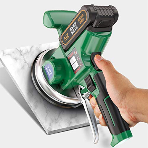 Samnuerly 21-V-Fliesenmaschine Vibrations-Fliesenrichtmaschine 9-Gang-Einstellung Anwendbare Fliesen: 150 × 150 cm Maximale Aufnahme von 200 kg mit AUT