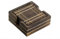 GURU JEE™ Handgefertigtes Holz-Getränkeuntersetzer-Set mit Halterung, natürliche Holzuntersetzer für Getränke, Tassenuntersetzer für Tisch, Holzuntersetzer (braun_cup_4)