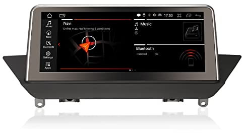 GONFEN 10.25 Android 14 Autoradio für BMW X1 E84 2009-2015 CIC Mit GPS Navi Kabelloses Carplay Android Auto Idrive Bluetooth 4G WiFi IPS Bildschirm 4GB RAM+64GB ROM