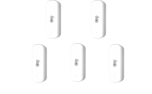 ZYWUOY 5PCS Tuya WiFi-Hygrometer-Thermometersensor für Zuhause, WiFi-Temperatur-Feuchtigkeitssensor mit drahtlosem Smart-Temperatur-Feuchtigkeitsdetektor