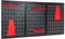 GiantexUK 28Pcs Pegboard Organizer Kit, Wall-Mounted Garage Tool Storage with Holders, Racks and Pegboard Pegs, Utility Metal Tool Board for Warehouse Workshop Craft Room Kitchen