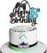 SYKYCTCY 1 Pack Happy 18th Birthday Cake Topper Glitter Video Game Cake Pick Game On Controllers Eighteenth Cheers to 18 Years Cake Decoration for Game Theme Happy 18th Birthday Party Supplie Black