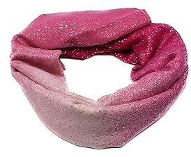 QUEEN HELENA Sciarpa Invernale Luccicante Stola Calda Coprispalle Elegante Donna SC22-4 (Fucsia, Taglia Unica)
