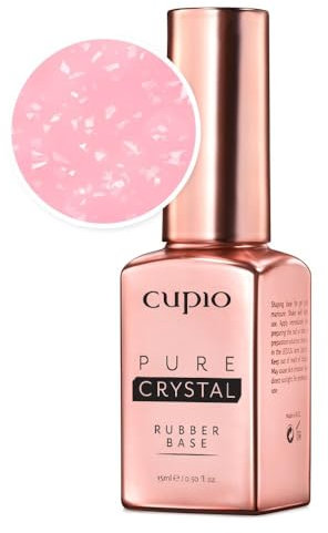 Rubber Base Pure Crystal - Charm Pink 15ml, Rubber Base, Gel Nägel, UV Gel, Modelliergel,