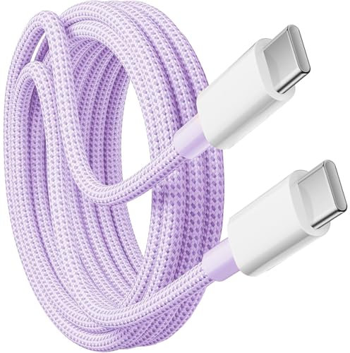KP TECHNOLOGY Fast Charger Cable For iPhone 16e / 16/16 Plus / 16 Pro / 16 Pro Max/iPhone 15/15 Plus / 15 Pro / 15 Pro max, 60W Charging Cable (PURPLE, 1M)