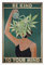 HXDVZHQR Kunstdruck auf Leinwand, Motiv: Be Kind To Your Mind, inspirierendes Zitat für psychische Gesundheit, ästhetisches Poster, grüner botanischer Blumendruck, Retro-Heimdekoration für
