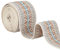 BENECREAT 2.28m Jacquard-Gummiband, 50mm Elastisches Besticktes Webband Boho-Stoff-Nähband Für DIY-Bastelzubehör, Verschönerungsdekorationen, Beige