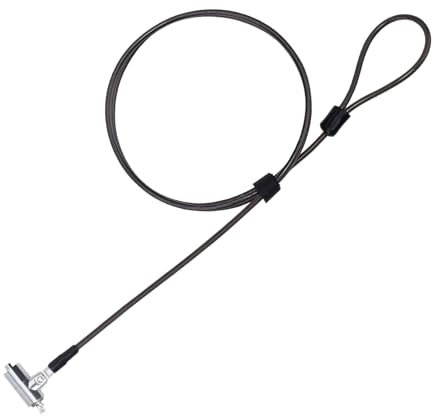 I3C Laptop Lock for N17 Dell Laptop, Keyed Laptop Cable Lock for Wedge Shaped Lock Slots 6.7ft Hardware Security Locking Cable Anti Theft computer Lock for Laptop Tablette MacBook