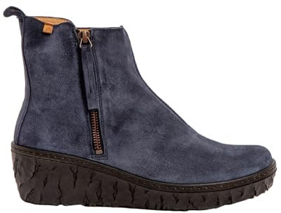 El Naturalista Damen Ankle Boots Yggdrasil, Frauen Stiefeletten,flach,Stiefel,Bootee,Booties,halbstiefel,Kurzstiefel,Ocean,37 EU / 4 UK