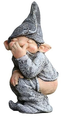 Fiorky Outdoor-Statue aus Kunstharz, niedliche Gartenskulptur, Ornament, lustiger Charakter, Kleiner Junge, 3D-Figur, Kunsthandwerk for Balkon, Hofdekoration