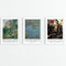 MJ-GRAPHICS® | Klassische Kunst Poster Set - Meisterwerke von Manet, Monet & Delacroix - 3xA4 300g Fine Art Kunstdruck - Wohnzimmer, Schlafzimmer, Büro für alle Kunstliebhaber - ohne Rahmen