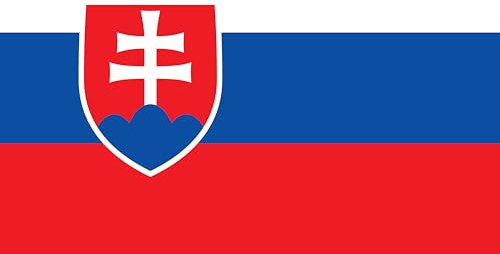 Premium Fahnen Flagge - 90 x 150 cm / 150 cm 90 cm - aus Polyester mit goldenen Ösen - Langlebig und Wetterfest (Slowakei)