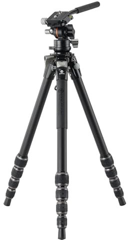 Vanguard Alta Pro 3VLT 235AV12 - Kompaktes Video-Reise-Stativ aus Aluminium mit Nivellierbasis - Traglast 6 kg