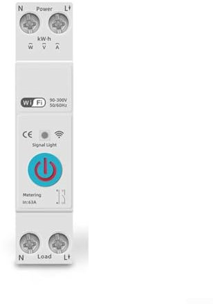 Medidor de energía inteligente con control remoto 63A WIFI disyuntor, compatible con Tuya (STM-M)