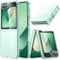 JETech Case for Galaxy Z Flip 7 FE 2025 / Z Flip 6 2024, Crystal Transparent Hard PC Shell, Anti-Scratch Shockproof Slim Protective Phone Cover (Mint Green)
