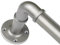 Antique Silver Curtain Pole 80 to 218 cm, HOTOZON 25 mm Industrial Curtain Poles for Eyelet Curtains, Metal Blackout Curtain Rod Extendable with Brackets for Room Darkening