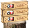 BOFUNX 6pcs Kleines Dankeschön Geschenk - du hast ein dickes Danke verdient Holz Geschenkbox für Schokolade Verpackung Danke Abschiedsgeschenk für Mama Papa Kollegen Lehrer Erzieherin Kita