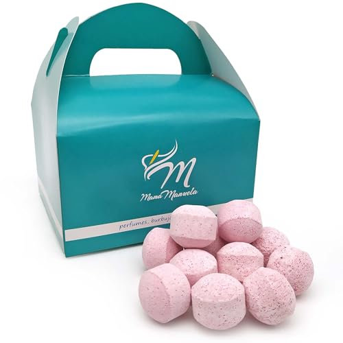 Caja regalo 50 mini bombas efervescentes para manicura y pedicura - Aroma Rosas – Alivia los pies cansados - Ablandan durezas, uñas y cutículas