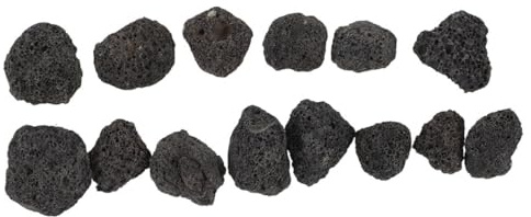 UTHCLO Roche Volcanique Naturelle pour Aquarium et Plantes Pot Décorations Poreuses Noires Pierres Décoratives Sûres pour Eau Douce et Salée Gravier Horticole Respirant